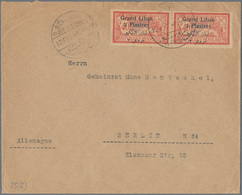 Libanon: 1921/59 (ca.), Lot Of Covers (22), Stationery (5) Inc. FDC 1938 France-Lebanon Air S/s. Als - Liban