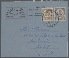 Libyen: 1952/1990 (ca.), Accumulation With About 300 Unused And Used/CTO Airletters And AEROGRAMMES - Libia
