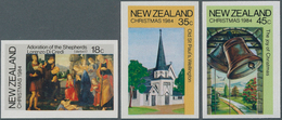 Neuseeland: 1984, Christmas, 26 Sets Of Three IMPERFORATE (instead Of Perforate) Mint Never Hinged ( - Gebruikt