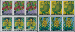 Singapur: 1973/1975, Lot Of 5224 IMPERFORATE (instead Of Perforate) Stamps And Souvenir Sheets MNH, - Singapur (...-1959)