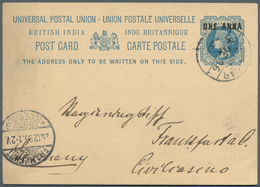 Zanzibar: 1896/1898, Lot Of Better Items (single Lots), Comprising Used Stationery Card P2B, And Thr - Zanzibar (...-1963)