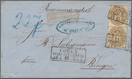 Alle Welt: 1866/1940 Ca., Konvolut Mit 15 Belegen, Dabei Altdeutschland Mit Einschreibebrief Preusse - Collezioni (senza Album)