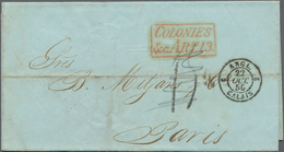 Karibik: 1850/1859, British P.O., Group Of Five Lettersheets From HAVANNA/CUBA (4) Resp. SAN JUAN/PU - Sonstige - Amerika