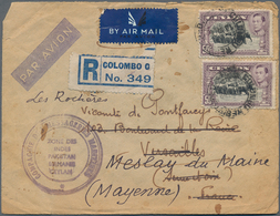 Asien: 1900/1960 (ca.), Mainly Before 1940, Assortment Of Apprx. 34 Covers/cards, Some Postal Wear, - Altri - Asia