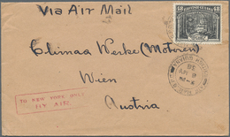Britische Kolonien: 1900/1950 (ca.), British America, Lot Of Eight Covers/cards Incl. Stationeries, - Other & Unclassified