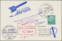 Raketenpost: 1962, 24 Nov, 123rd Zucker Rocket Flight, Holding Of 65 Cards With Three Different Cach - Otros & Sin Clasificación