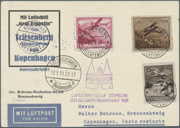 Zeppelinpost Europa: Collection Of Over 110 Zeppelin Items, Mostly Flown Covers With A Large Number - Altri - Europa