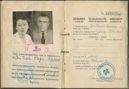 Thematik: Judaika / Judaism: 1944/1945, Sweden/Hungary, Group Of 5 Protecting Passports Respectively - Non Classés