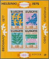 Bulgarien: 1979, Cooperation In Europe Miniature Sheet With Black Opt. ‚EUROPA‘ In A Lot With 100 Mi - Unused Stamps