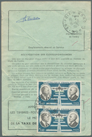 Frankreich: 1945/1982: 80 überwiegend Interessante Belege Mit Luftpost, Bessere FDC, Einschreiben Et - Verzamelingen