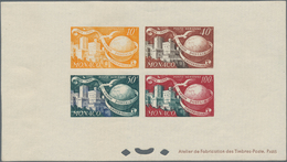 Monaco: 1949/1950, 75th Anniversary Of UPU, Specialised Assortment Incl. Six BLOC SPECIAUX Unmounted - Storia Postale