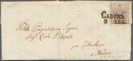 Österreich - Lombardei Und Venetien: 1850/1856 Ca., Interessante Partie Mit 16 Frankierten Briefen D - Lombardo-Vénétie