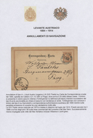 Österreichische Post In Der Levante: 1883-1914 "Schiffspoststempel Des österreichischen Lloyd In Der - Levante-Marken