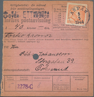 Schweden: 1944, Holding Of Apprx. 600 Money Orders, Showing Various Rates And Attractive Diversity O - Unused Stamps
