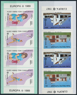Türkisch Zypern: 1987;1989, Europa, 1987 Ca. 1000 Copies Of The Booklets, Probably Much More, And 19 - Unused Stamps