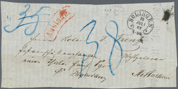 Altdeutschland - Vorphila: 1800/1870 Ca., Sammlungsbestand Mit Ca.50 Belegen, Dabei Hannover Mit Rot - Préphilatélie