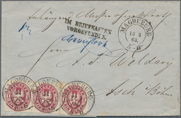 Altdeutschland: 1835/1868, BRIEFKASTEN, Interessante Partie Mit 9 Belegen, Dabei Baden Vorphilatelie - Collezioni