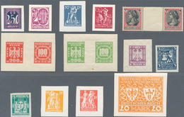 Deutsches Reich: 1910/1933, Sammlung Probedrucke Mit 94 Verschiedenen Ausgaben, Vieles Geprüft Mit F - Collections