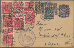 Deutsches Reich - Inflation: 1922/1923, Spannendes Konvolut Mit Ca.120 Belegen, Hauptsächlich Massen - Colecciones