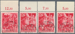 Deutsches Reich - 3. Reich: 1945, SA/SS-Mann, Mi.Nr. 909/910 Gestempelt Mit Plattenfehler Vom Oberra - Used Stamps