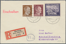Deutsches Reich - Stempel: 1944/1945, POSTLEITZAHLEN, Reichhaltiger Posten Mit Ca.210 Belegen, Sorti - Frankeermachines (EMA)