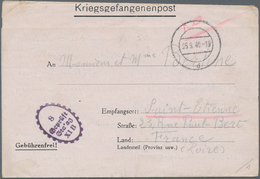 Kriegsgefangenen-Lagerpost: 1940/1943, Französische Kriegsgefangene In Deutschland, Posten Von Ca. 3 - Autres & Non Classés