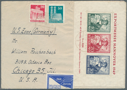 Deutschland Nach 1945: 1945/1956, Kleiner Posten Von 12 Belegen Mit Fast Nur Besseren Frankaturen, U - Collections