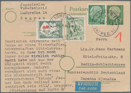 Deutschland Nach 1945: 1945-1960, Partie Mit über 100 Zumeist Gebrauchten Ganzsachen, Dabei Viele No - Sammlungen