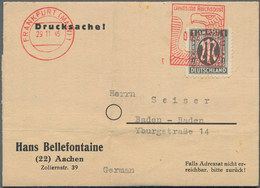 Bizone: 1945-1950, Partie Mit Rund 220 Briefen Und Belegen AM-Post Bis Bauten, Dabei R-Briefe, 10fac - Otros & Sin Clasificación