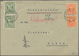 Bizone: 1945-1950, Tolle Partie Mit 160 R-Briefen, Dabei Fast Alle Mit Provisorischen R-Zetteln, Ein - Other & Unclassified