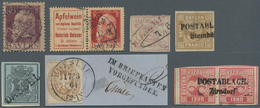 Deutschland: 1850/1960 (ca.), Urige Und Ergiebige Partie Im Kleinen Steckbuch, Dabei Bessere Werte A - Collections