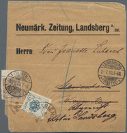 Deutschland: 1870/1921, Interessante Sammlung "Drucksachen-Streifbänder" Mit Ca. 70 Belegen Inkl. We - Collezioni