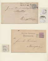 Deutschland: 1870/1940 (ca.), Eigenwilliges Konvolut In Zwei Alben, Dabei Belege Aus Ost- Und Westpr - Verzamelingen