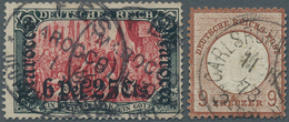 Deutschland: 1872/1953, Partie Auf Verkaufskärtchen Mit Besseren Ausgaben Wie Dt.Reich MiNr. 27 Gest - Collections