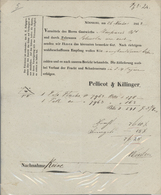 Heimat: Bayern: NÜRNBERG: 1778/1852 Ca., Konvolut Von 9 Fuhrmannsbriefen Bzw. -Belegen, Davon 2 Stüc - Sonstige & Ohne Zuordnung