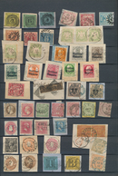 Altdeutschland: 1850/1920, Zusammenstellung Von Ca. 60 Marken Je Auf Briefstück, Etwas Unterschiedli - Sammlungen