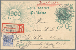 Altdeutschland Und Deutsches Reich: 1868/1944 (ca.), EINSCHREIBEN, Umfassende Sammlung Von Ca. 230 E - Verzamelingen