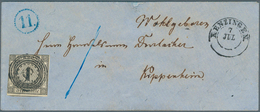 Baden - Uhrradstempel: 1851/1868, Interessante Zusammenstellung Von 17 Briefen Und Einigen Losen Mar - Autres & Non Classés