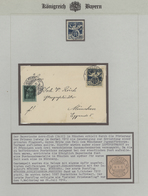 Bayern - Marken Und Briefe: 1850-1920, Sammlung Ab Quadratausgaben Mit Einigen Besseren Exemplaren, - Autres & Non Classés