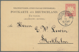 Bayern - Ganzsachen: 1872/1920, Reichhaltige Sammlung Von Gebrauchten Postkarten, Postanweisungen, P - Other & Unclassified