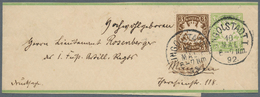 Bayern - Ganzsachen: 1873/1920 Ca., Interessante Slg. Mit Ca.180 Gebrauchten Ganzsachen, Dabei Postk - Other & Unclassified