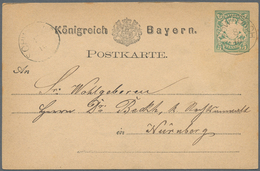 Bayern - Ganzsachen: 1875/84, Sammlung Von Ca. 691 Fast Ausschließlich Gebrauchten Ganzsachenkarten - Sonstige & Ohne Zuordnung