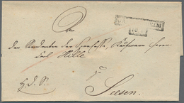 Braunschweig - Vorphilatelie: 1840/1869 (ca.), Lot Von 17 Markenlosen Faltbriefhüllen Mit Netter Ste - Prephilately