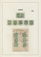 Preußen - Marken Und Briefe: 1861/1867 (ca.), Inhaltsreiche, Individuell Aufgezogene Nachlass-Sammlu - Altri & Non Classificati