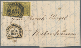 Württemberg - Marken Und Briefe: 1851/1870 (ca.), Partie Von Ca. 90 Gestempelten Marken Der Kreuzer- - Other & Unclassified