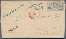Norddeutscher Bund - Marken Und Briefe: 1868/1871, Partie Mit 17 Briefen Und Ganzsachen Inkl. Zwei F - Autres & Non Classés