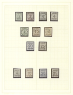 Elsass-Lothringen - Marken Und Briefe: 1870/181, Saubere Gestempelte Sammlung Von 13 Marken 1 C. Bis - Altri & Non Classificati