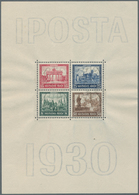 Deutsches Reich: 1930/1935, Lot Von Vier Ungebrauchten Blocks: Zweimal Iposta-Block Und Je Einmal No - Collections