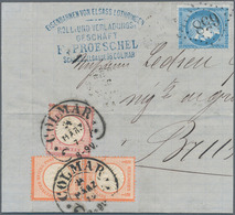 Deutsches Reich - Brustschild: 1872/1874, Reichhaltiger Posten Von Rund 140 Belegen, Dabei Farb- Und - Verzamelingen