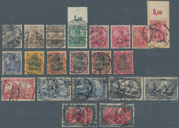 Deutsches Reich - Germania: 1900/19, Schöner Gestempelter Sammlungsteil Germania Ab Reichspost Einsc - Collections